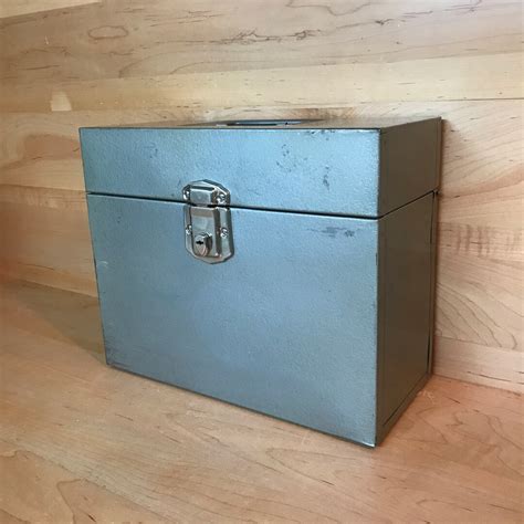 Vintage Metal Document Box for sale 